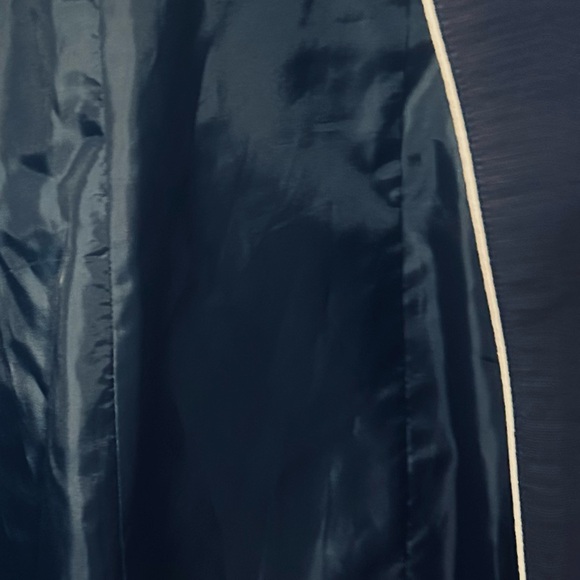 Merona jacket. Large. Navy blue. White trim. White buttons with gold trim. - Picture 5 of 7